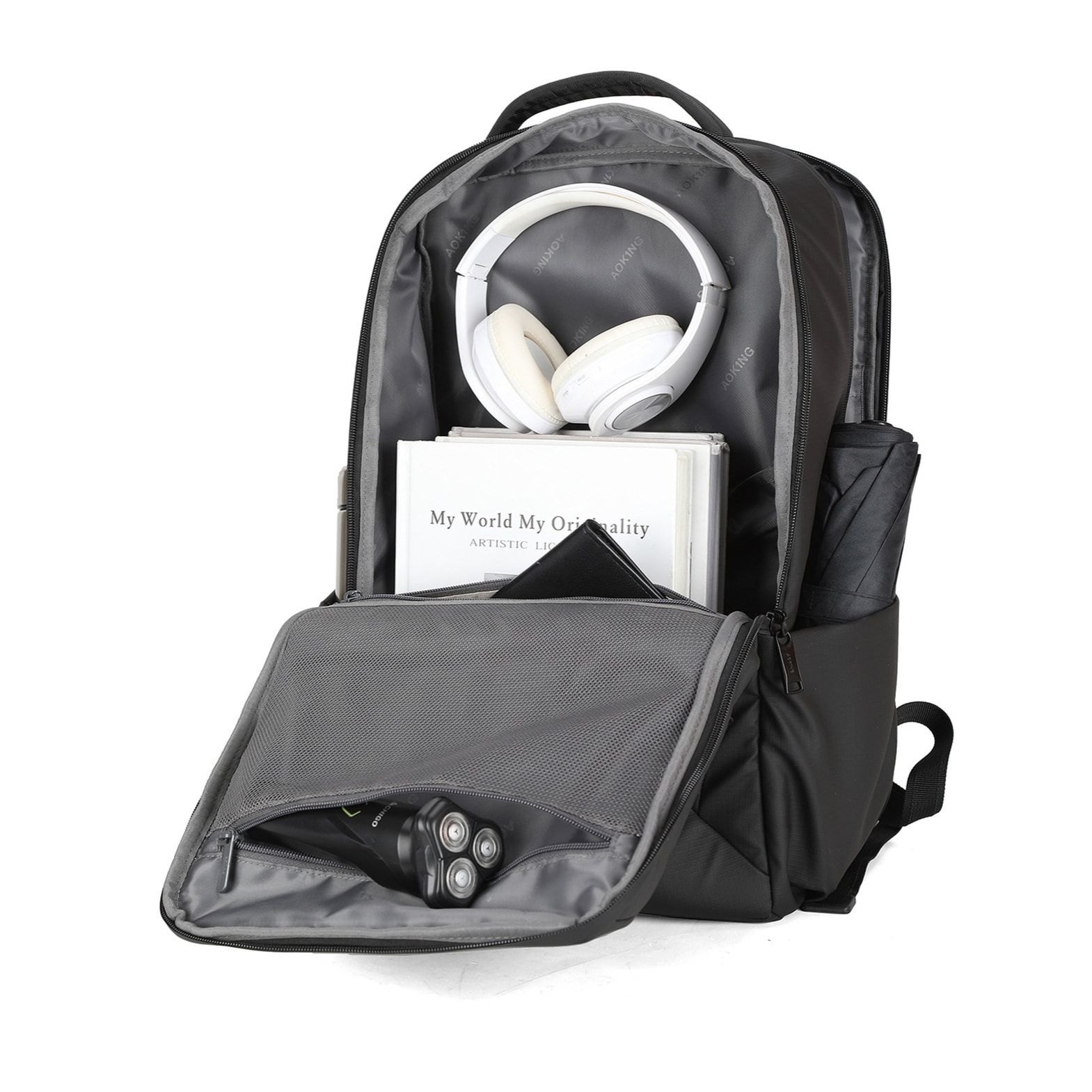 Zaino Unisex Erebus Elite - Poliestere - Casual - 32.0 x 47.0 x 17.0 cm