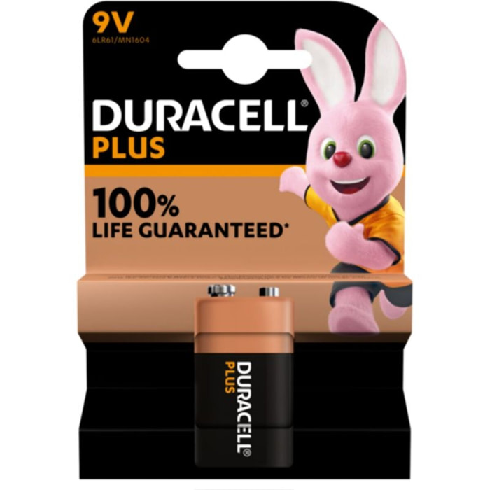 Pile DURACELL 9 V PLUS x1