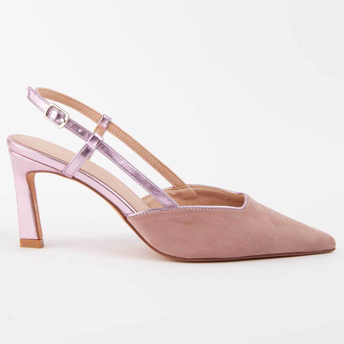 Zapato De Tacón - Rosa - Altura: 6 Cm