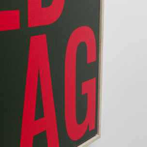Tableau Red Flag 40x60cm Kare Design