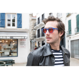 Gafas de sol OCEAN TIBURON - Trans azul esmerilado trans. rojo