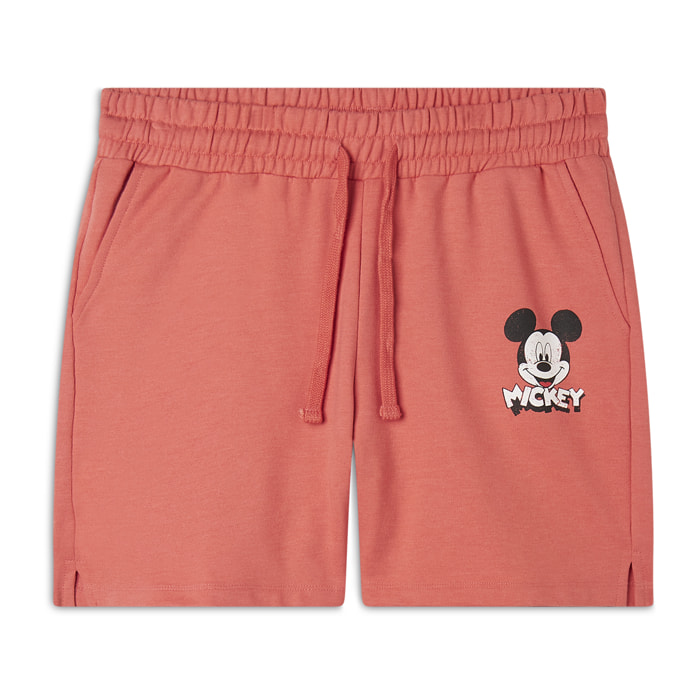 Pantaloncini regular fit con stampa Mickey Mouse