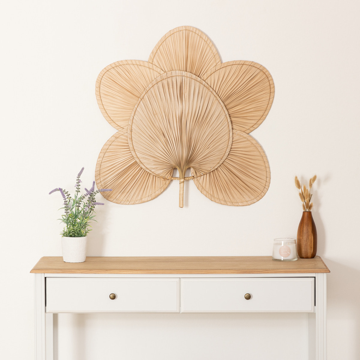 Déco murale "Selma" 70x70cm beige