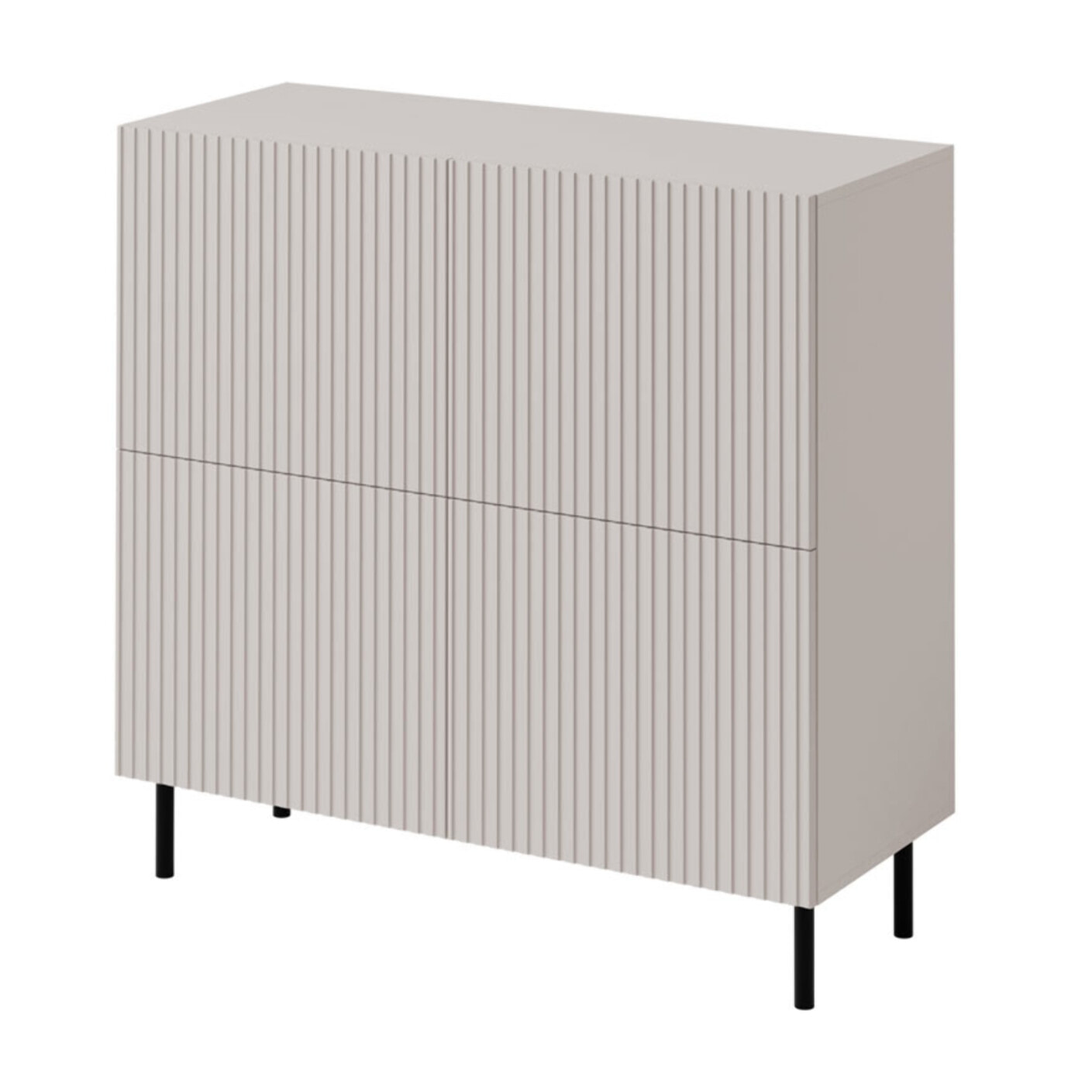 Timote - Buffet 2 portes - écru - 4 portes - 106 cm - Écru