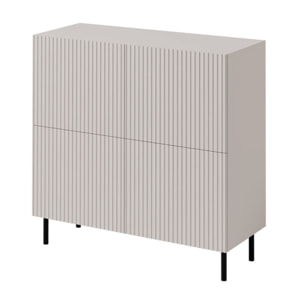 Timote - Buffet 2 portes - écru - 4 portes - 106 cm - Écru