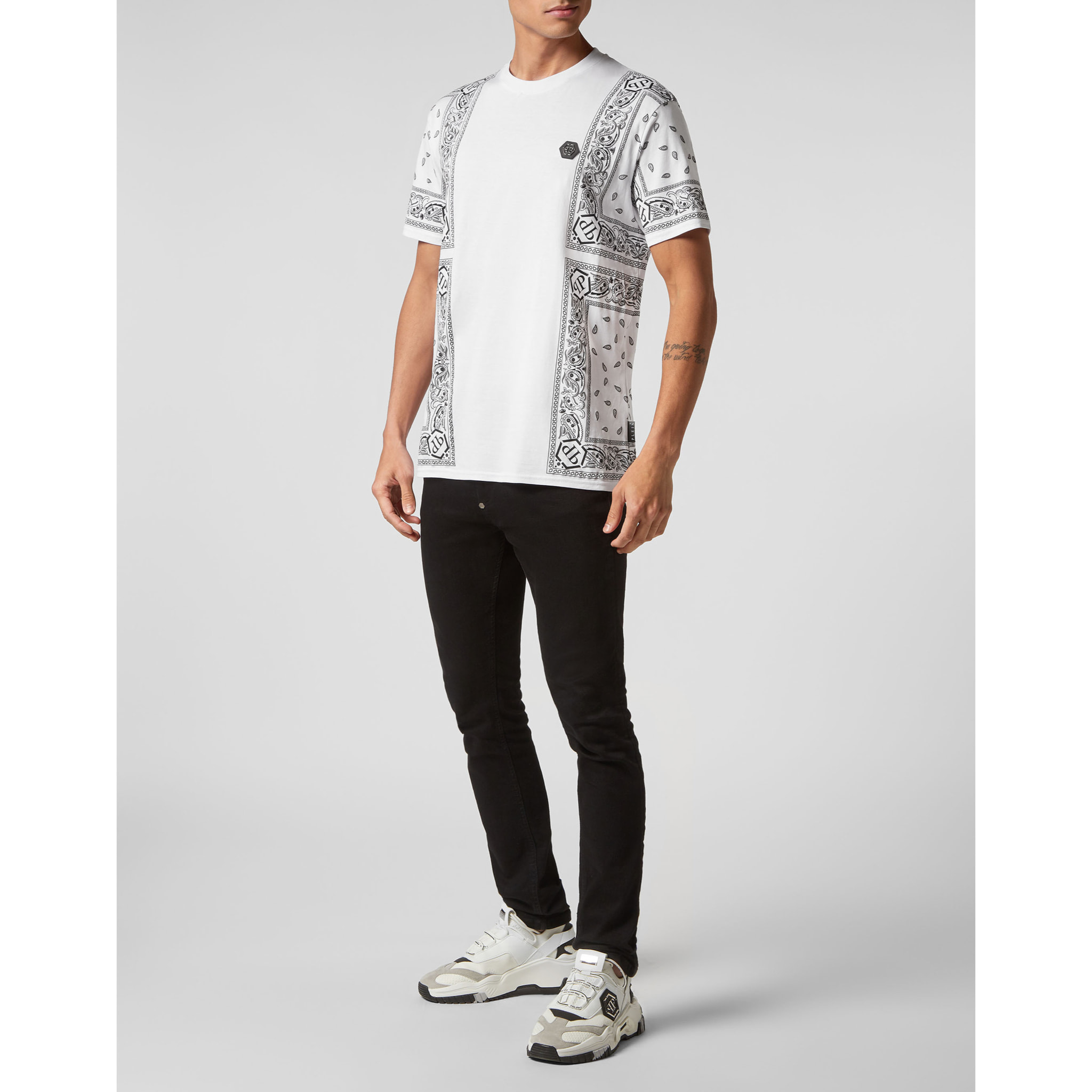 PHILIPP PLEIN T-Shirt Round Neck PAISLEY