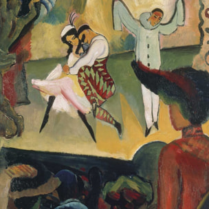 Affiche celebre Russisches Ballett I par August Macke Affiche seule