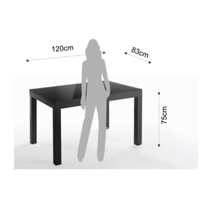 Tomasucci tavolo allungabile LONG - BLACK nero