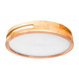 FORLIGHT PLAFÓN IP20 LU LED 22.5W BLANCO NEUTRO - 4000K ON-OFF MADERA CLARA