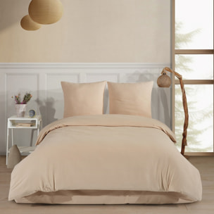 Parure de lit Flanelle de coton beige