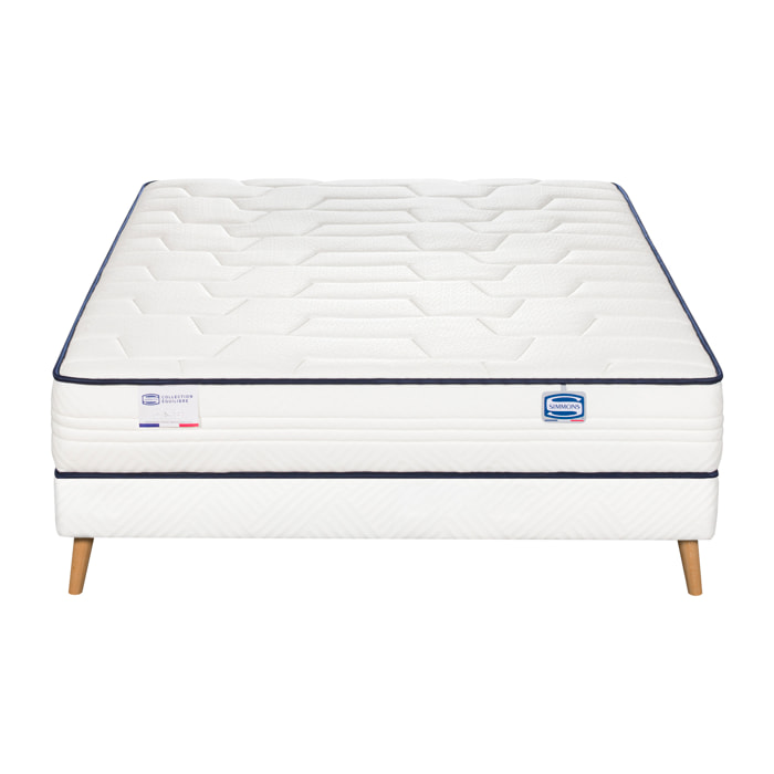 Ensemble L'INTEMPOREL, matelas ressorts ensachés , extra ferme, H24 + sommier
