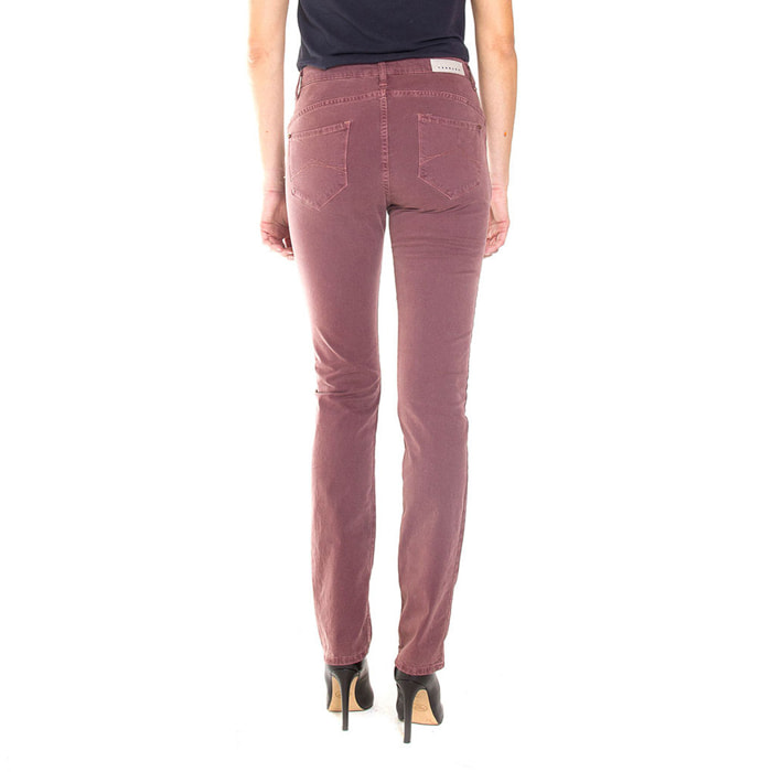 PANTALONE IN GABARDINA MOD.753 . Vita alta e gamba confortevole.