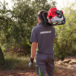 Taladro de tierra Ahoyador 75cc 5,2cv +3 brocas 10-20-30cm +3 alargos - Greencut GD750X