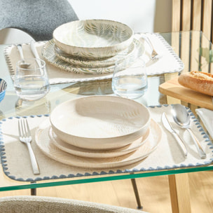 Assiette creuse Gina D22cm creme