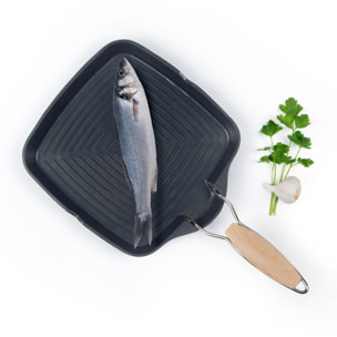 Grill 24 × 24 cm Excelsa – Grigliosa, Fonte Noire