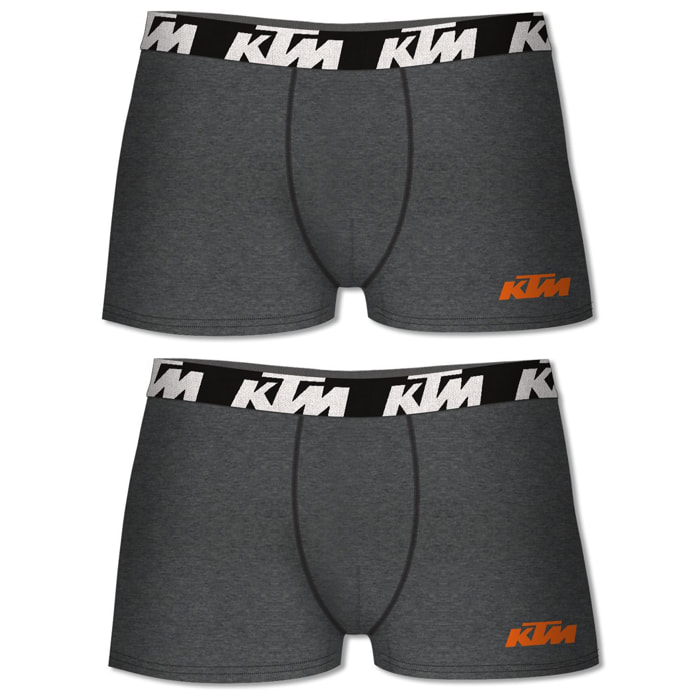 Set de 2 calzoncillos bóxer ktm  gris osucuro