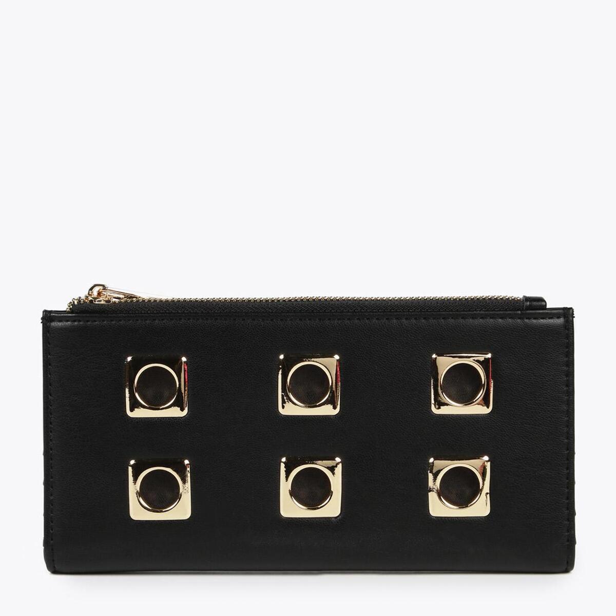 Portafoglio nero e dorato