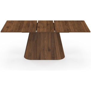 Table à manger extensible Rosita 160-200cm effet noyer
