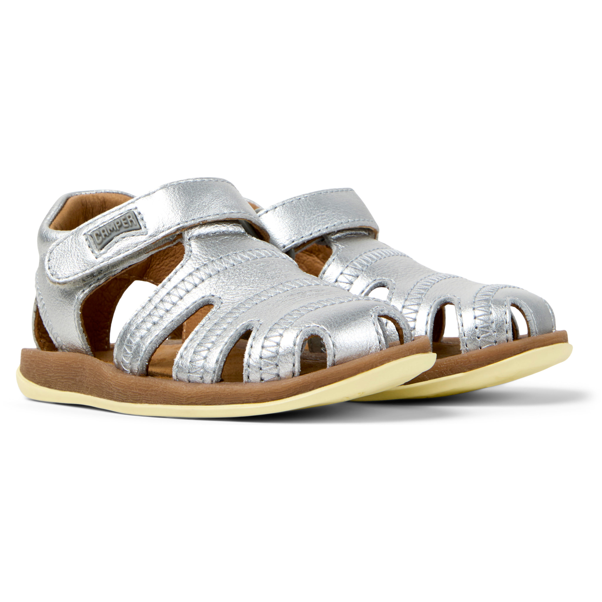 Sandali - CAMPER Bicho - Grigio - Pelle liscia