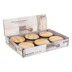 Stop-porte bas Effet bois naturel