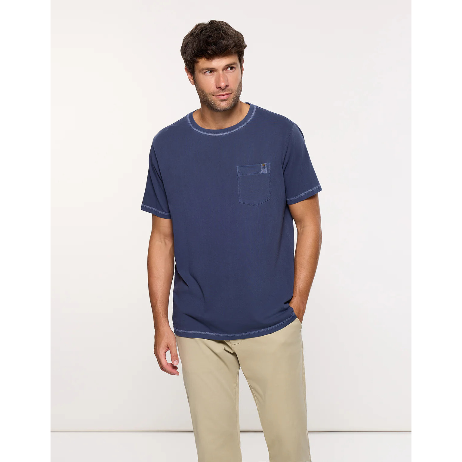 Camiseta Manga Corta Azul Marino - Gstin2