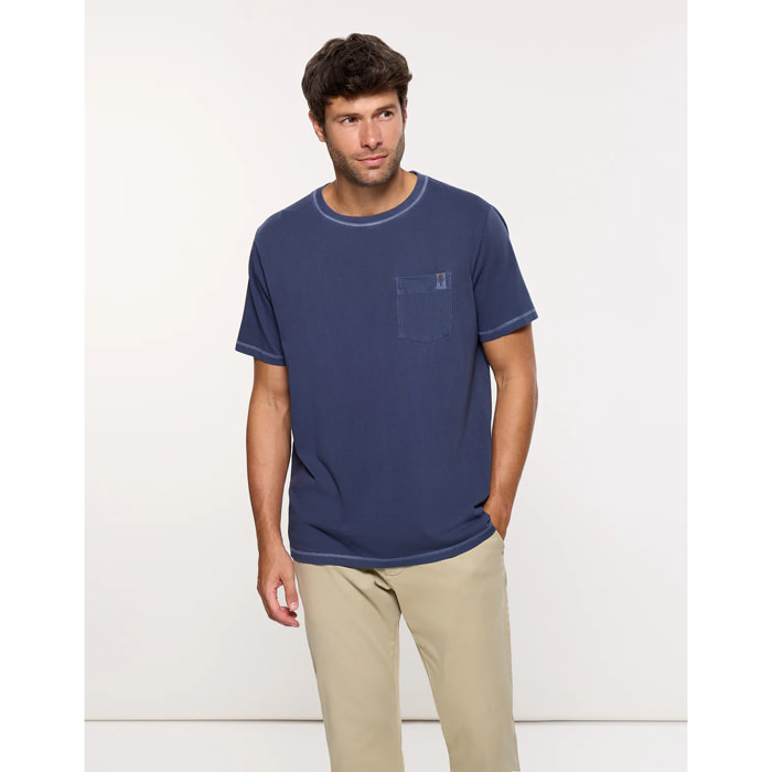 Camiseta Manga Corta Azul Marino - Gstin2