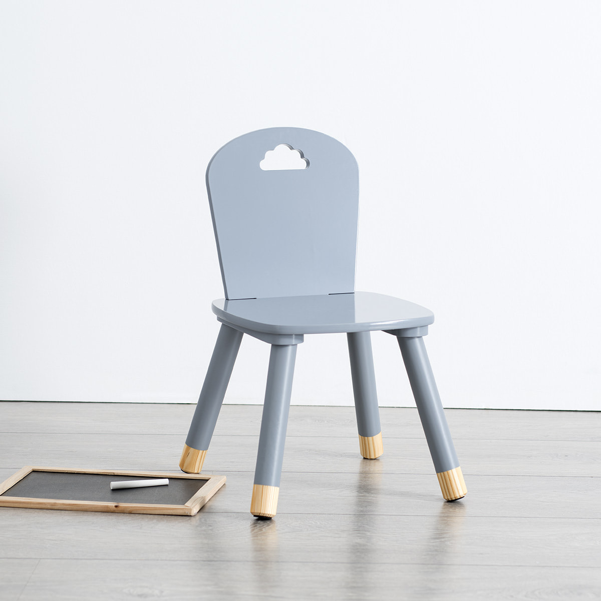 Chaise enfant "Douceur" grise