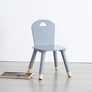Chaise enfant "Douceur" grise
