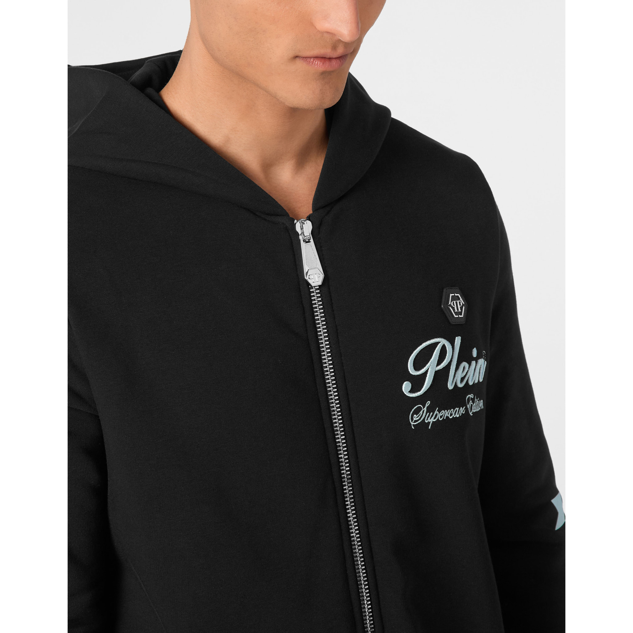 PHILIPP PLEIN Hooded Sweatjacket