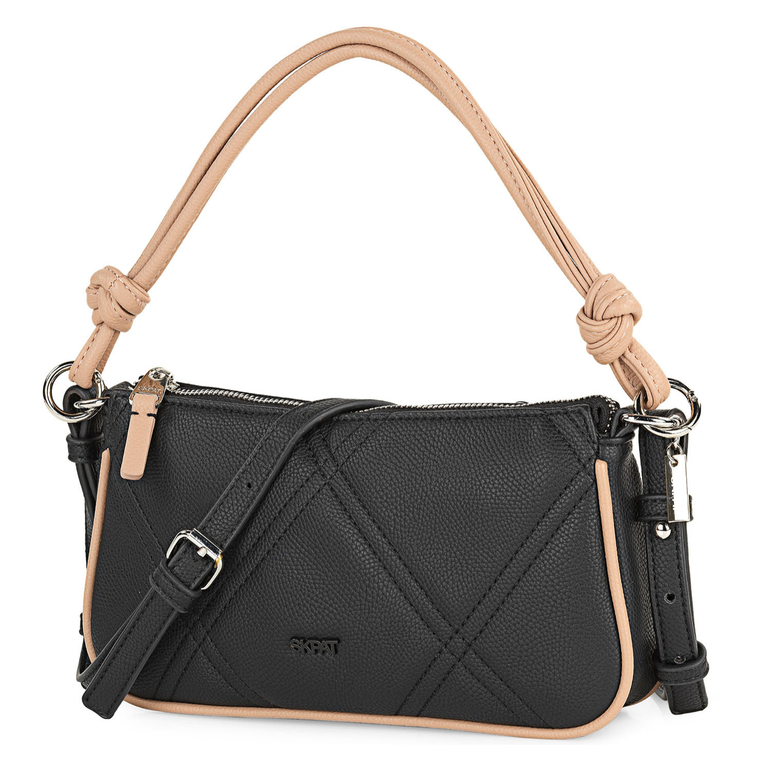 Bolso Bandolera Skpat Kassel Negro/Taupe