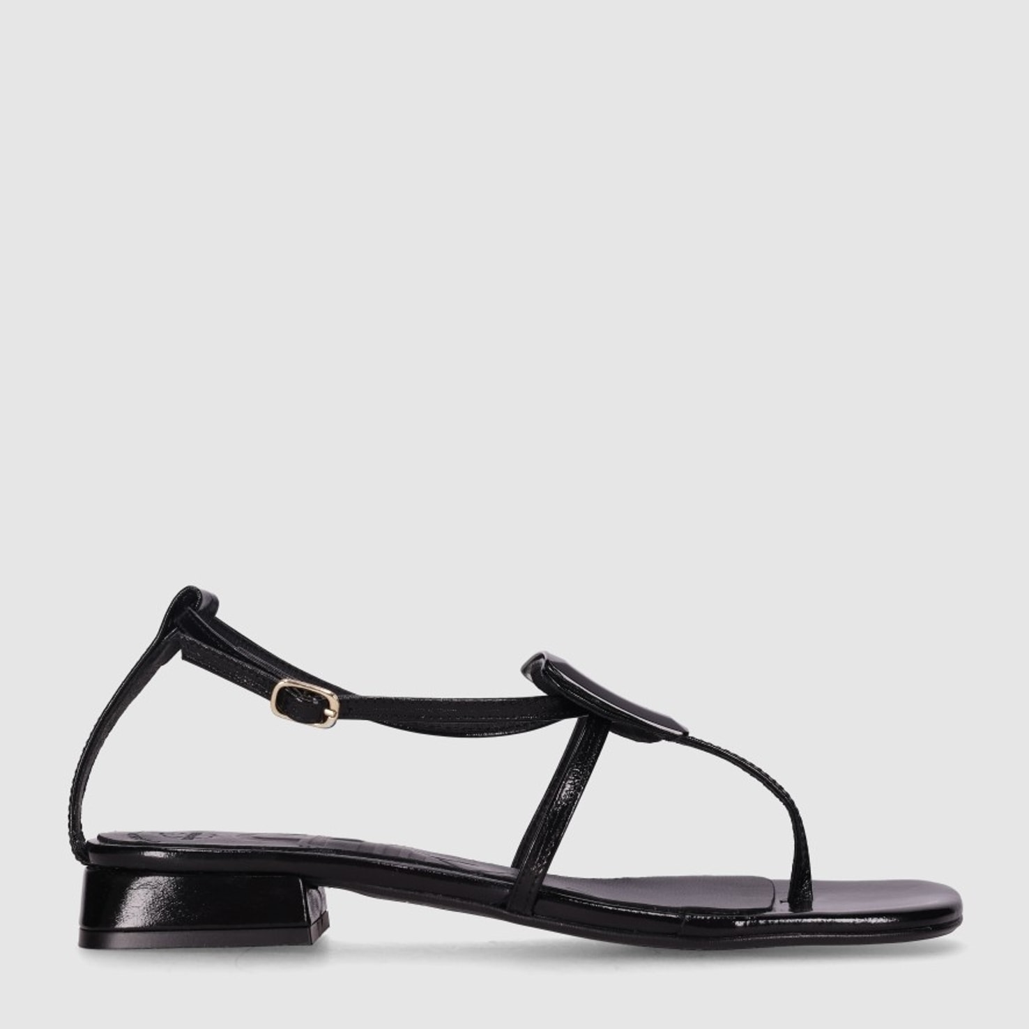 Sandalias - Negro - Tacón: 3 cm