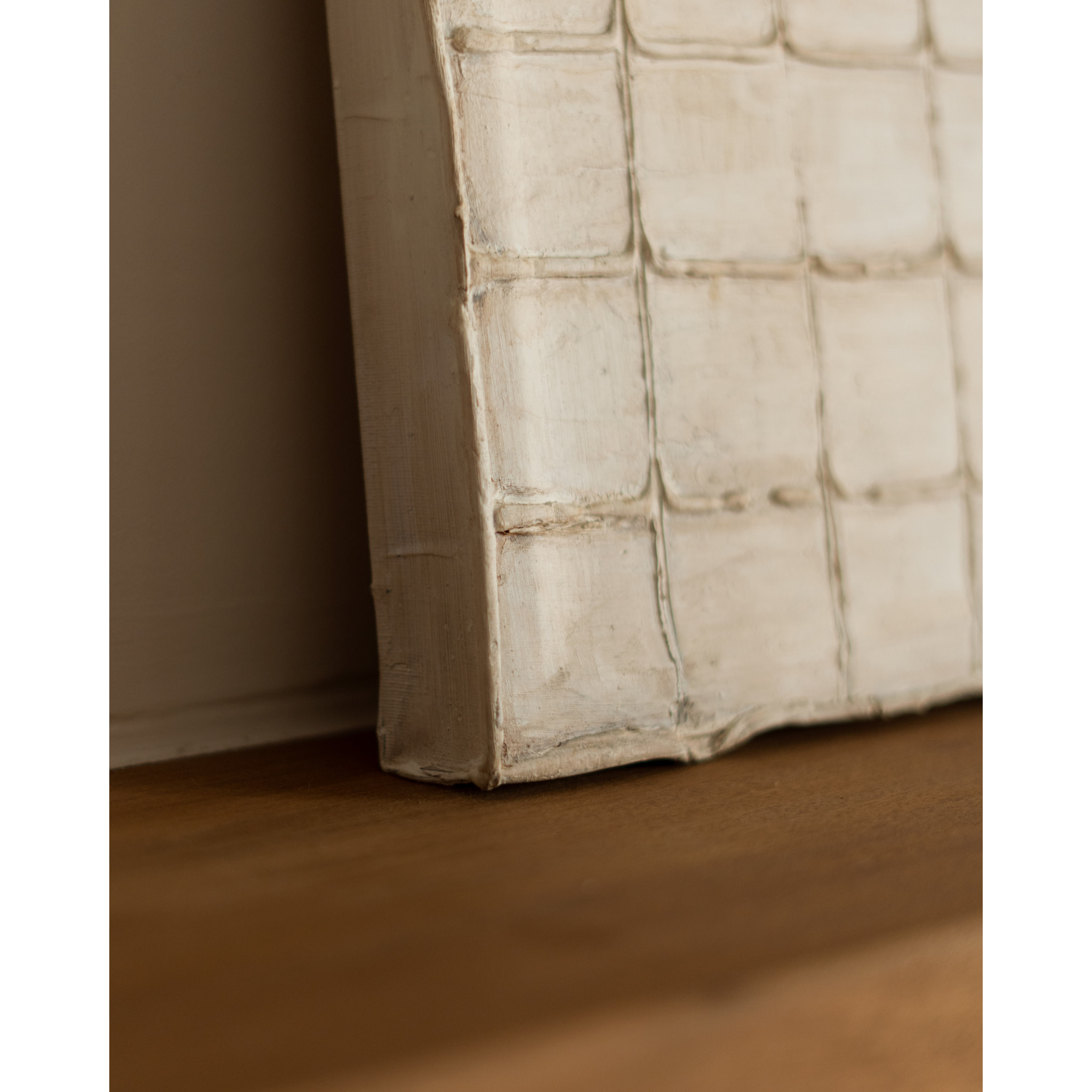 Cuadro beige decorativo sobre algodón con bastidor de madera pintado artesanalmente con pintura al óleo en varias medidas