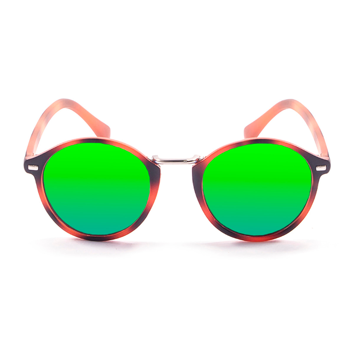Gafas de sol PALO ALTO MARYLAND - Tiras verticales marrón / Revo verde