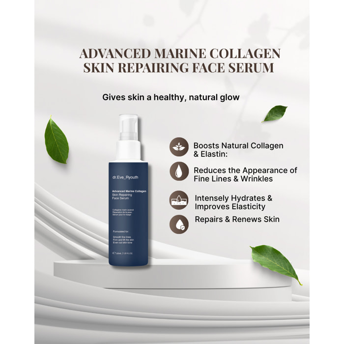 Suero Facial Reparador De La Piel Con Colágeno Marino Avanzado 30 ml