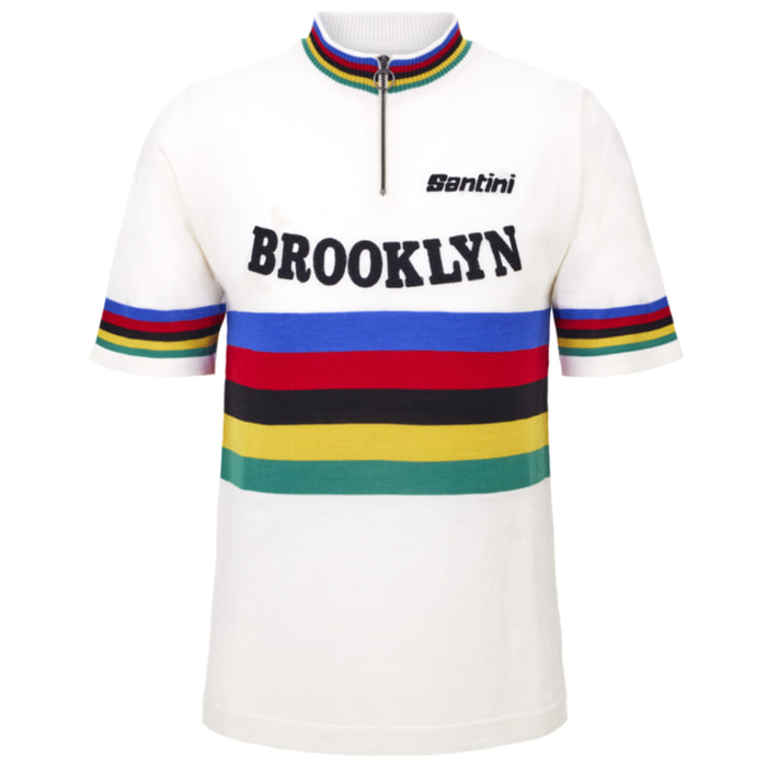 Brooklyn - Maglia Lana Campione Del Mondo - Bianco - Uomo