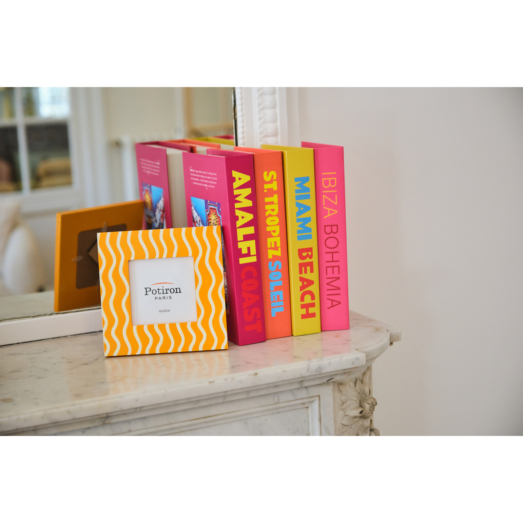 Cadre photo design à rayures