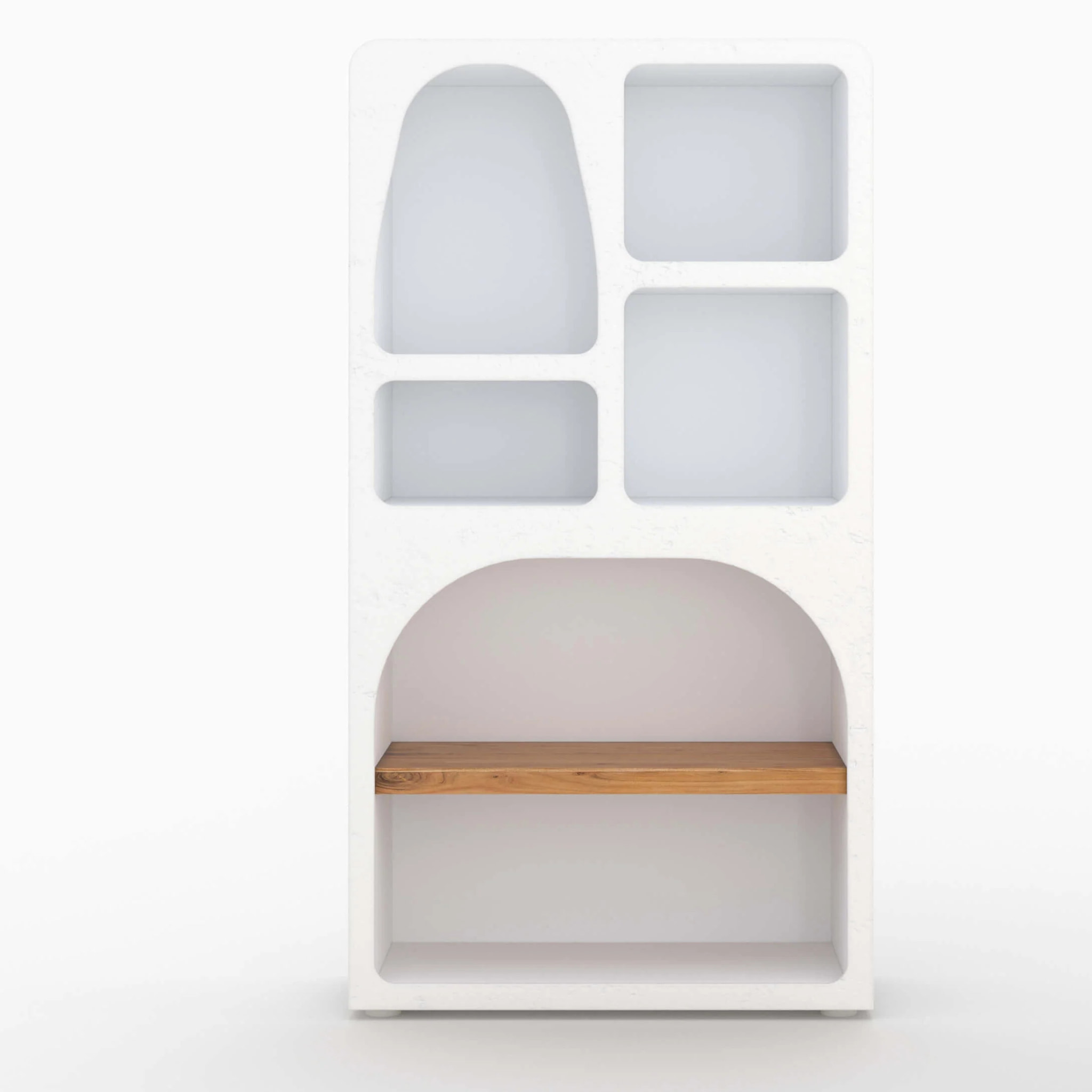 Bibliothèque en béton blanc cassé - Fira