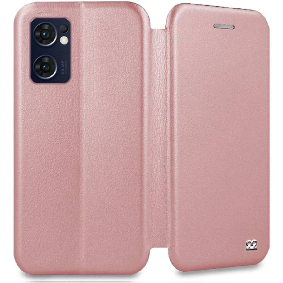 Etui IBROZ Oppo Find X5 Lite Etui Cuir Rose Go