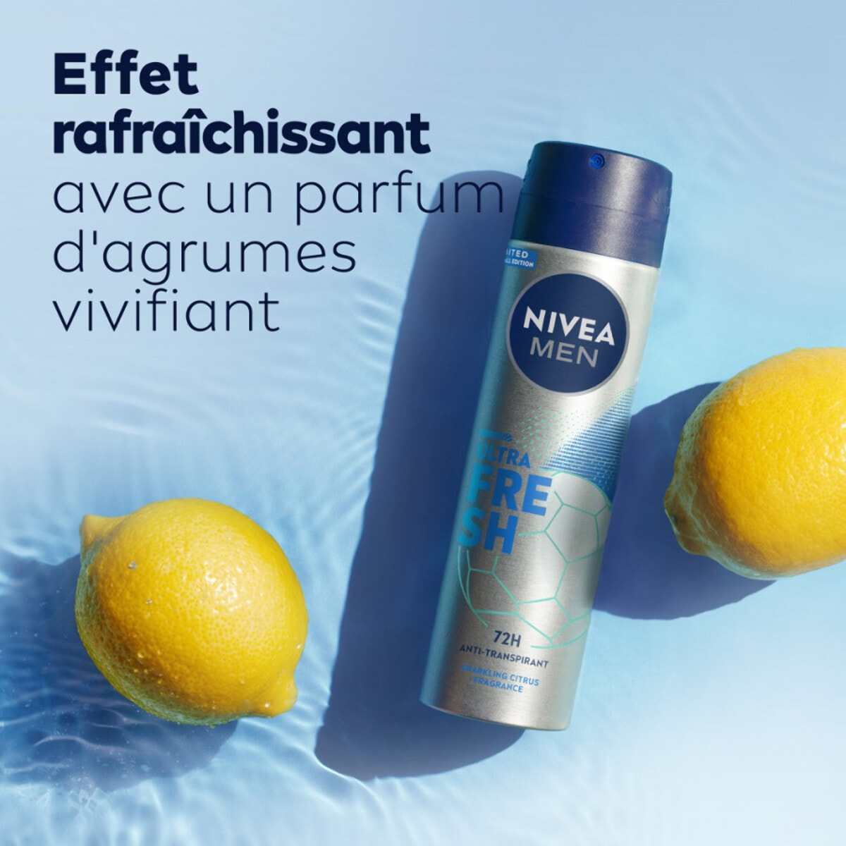 Pack de 6 - Nivea - Déodorant Spray Homme Ultra Fresh 72H FOOT 150ml