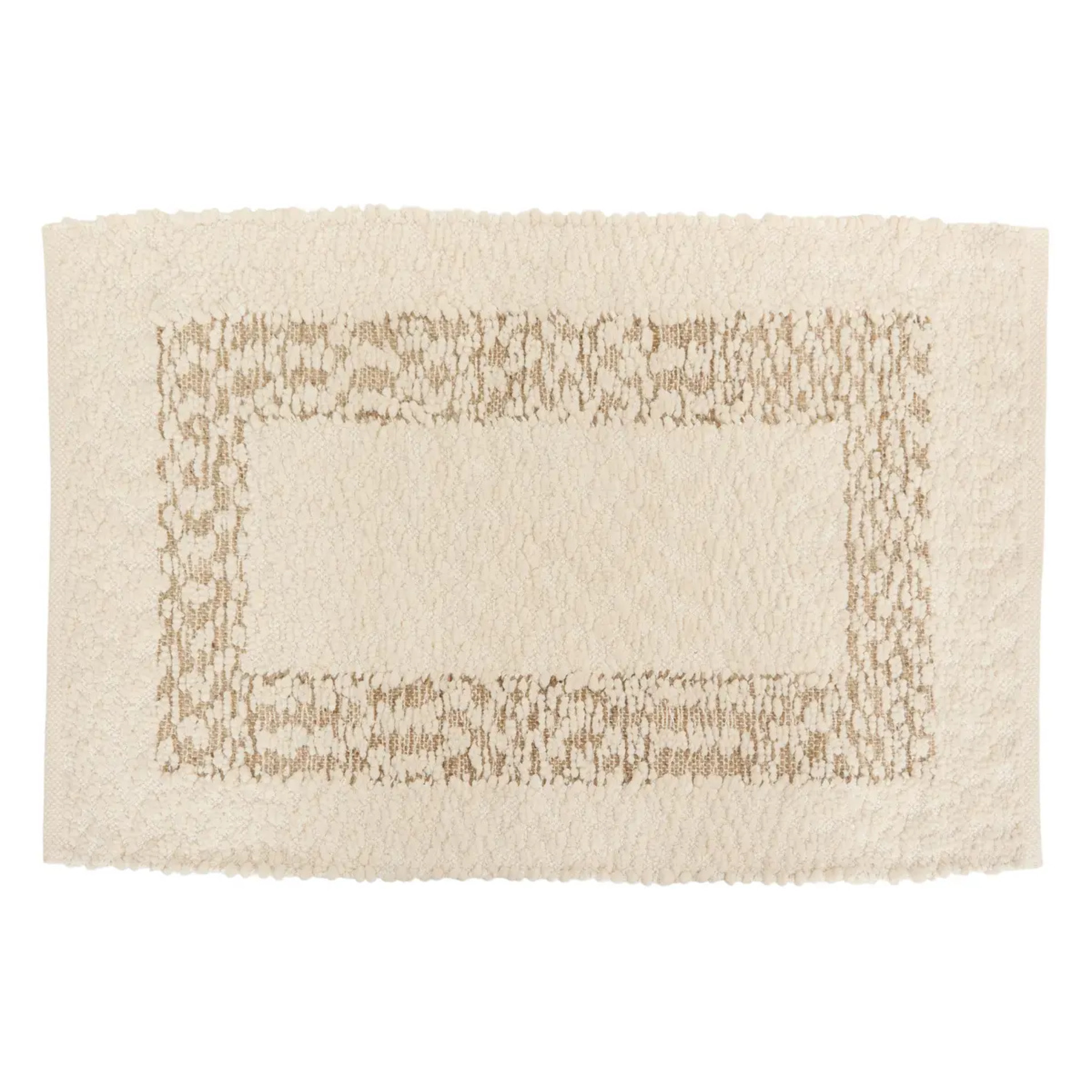 Tapis Ameya rectangulaire 60x90cm beige