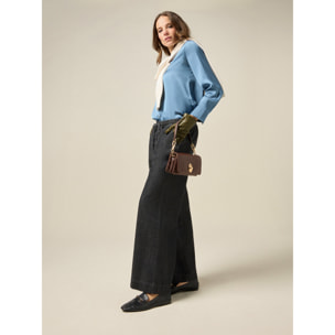 Oltre - Jeans joggers palazzo - Grigio