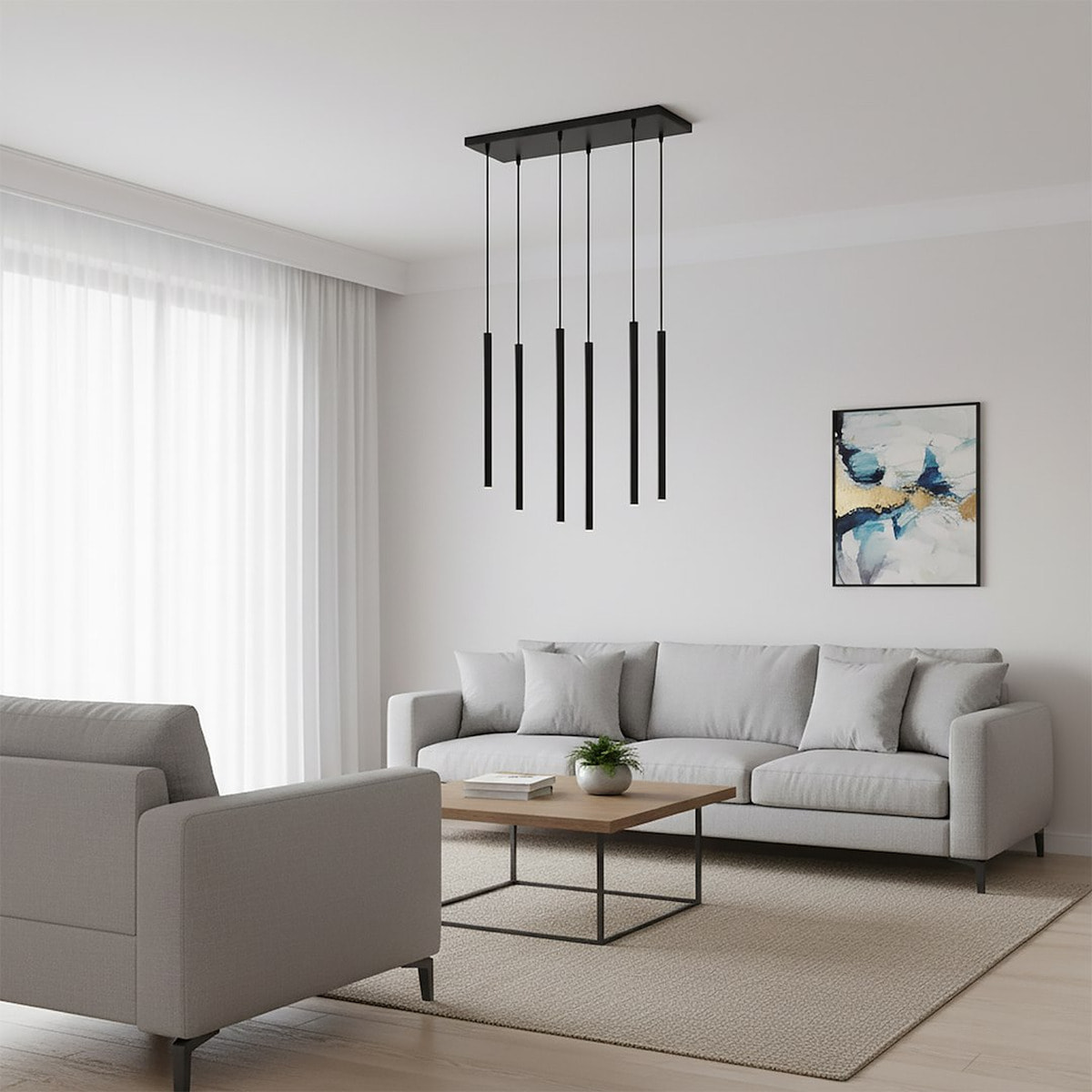Lampada a sospensione Selter in acciaio nero opaco