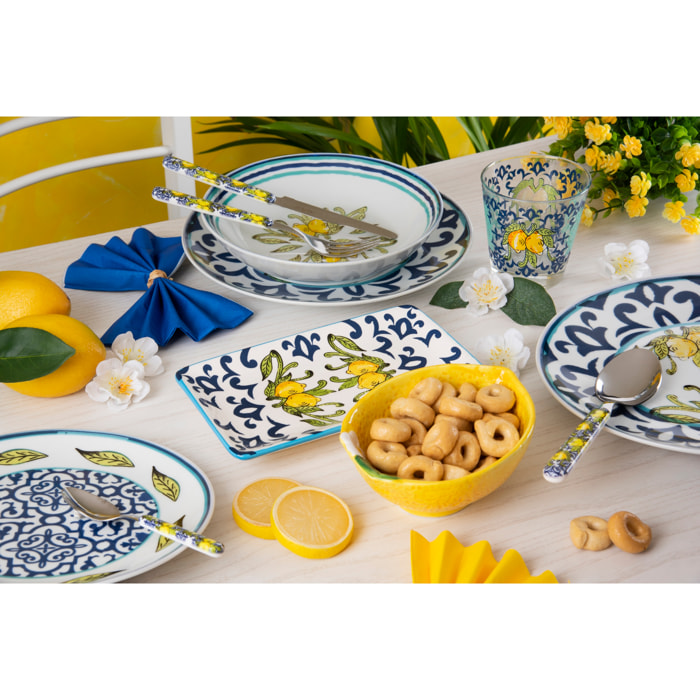 Set de 6 assiettes de service en céramique Excelsa – Amalfi, Multicolore