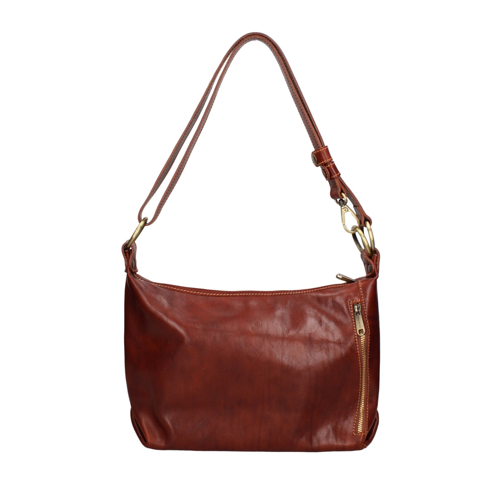 Borsa a spalla da donna - Modello False - 100% pelle - 38.0 x 23.0 x 10.0 cm