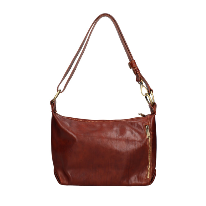 Borsa a spalla da donna - Modello False - 100% pelle - 38.0 x 23.0 x 10.0 cm