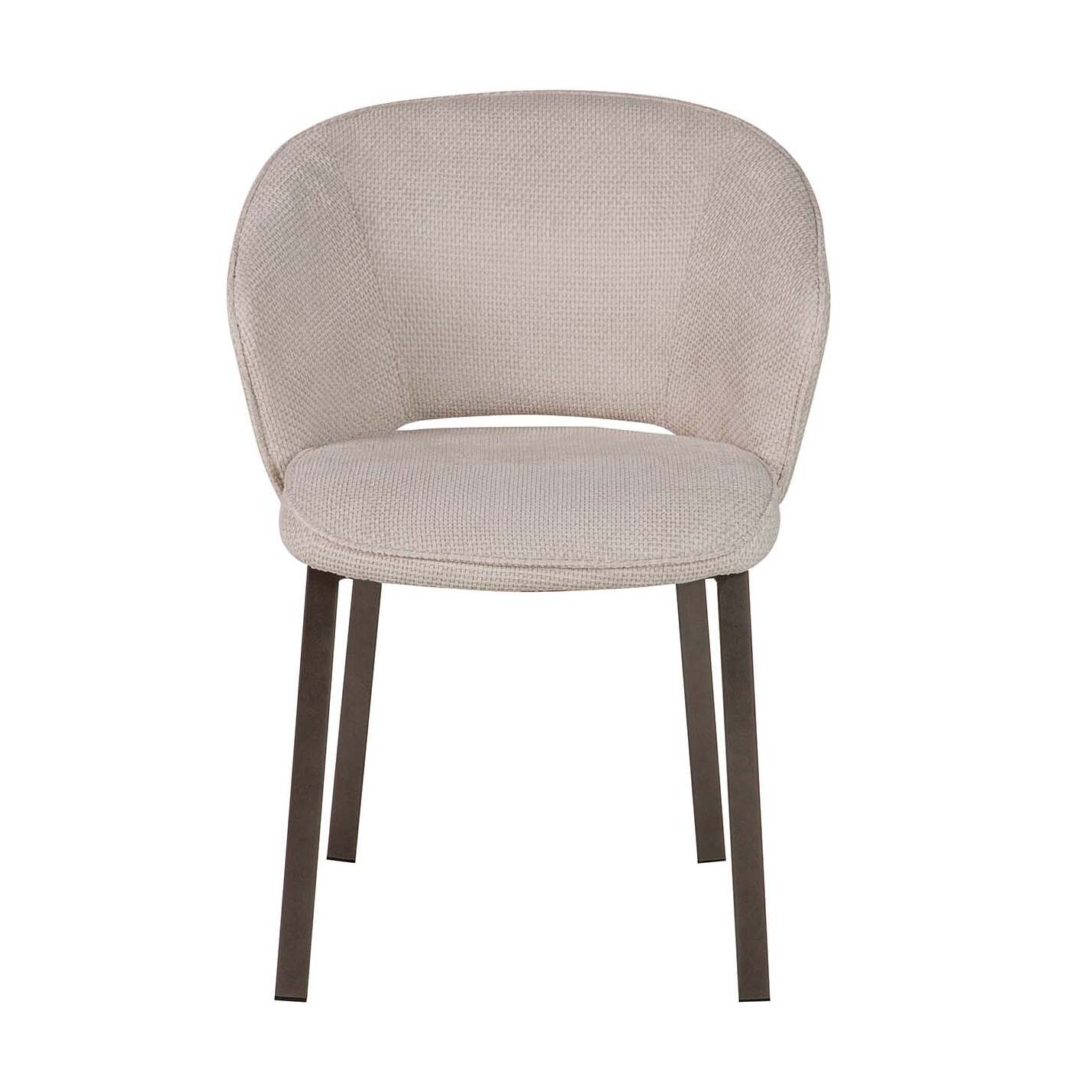 Silla Poliester Metal Dorado Quios 58x62x80 Cm