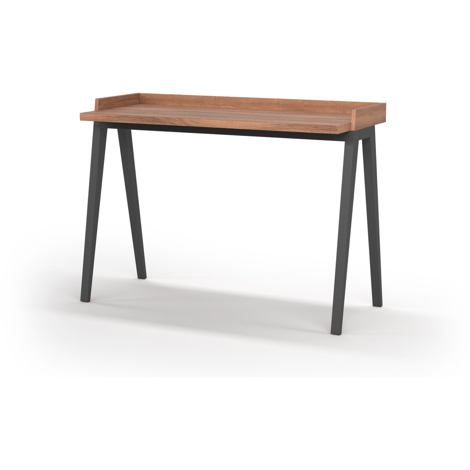 Escritorio Paris nogal y grafito 81x111x50