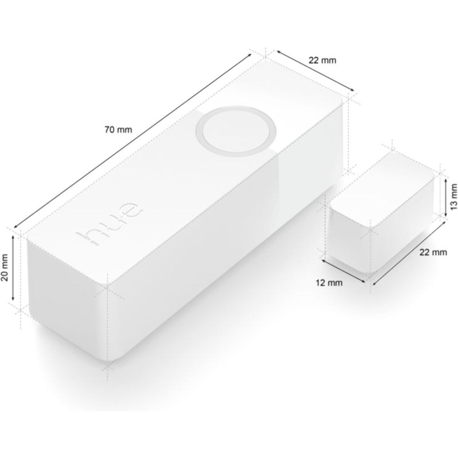 Capteur de contact PHILIPS HUE Secure de contact Blanc