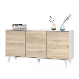 Aparador Niva Blanco Brillo - Roble Canadian