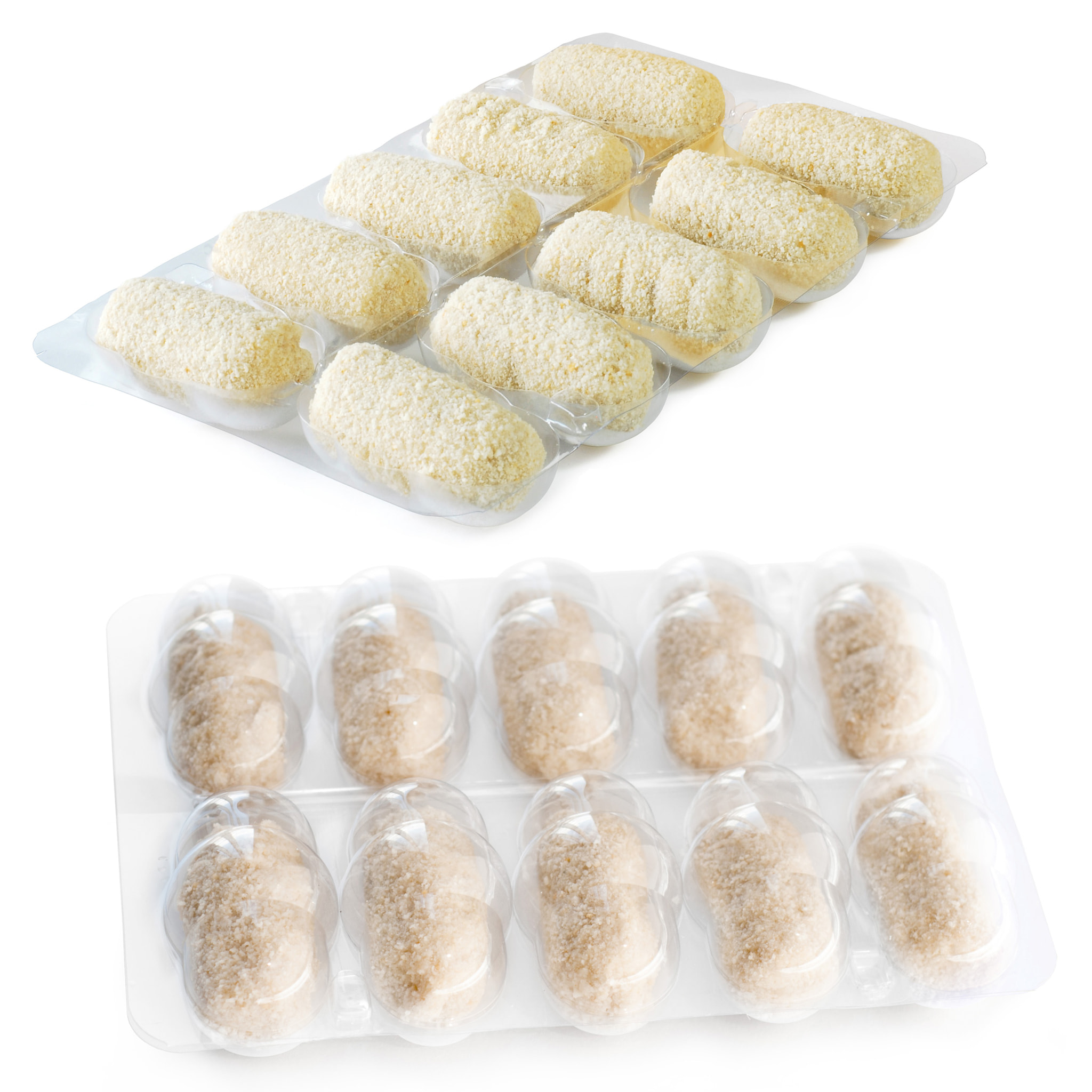 Pack utensilio multiusos con 4 moldes intercambiables color morado + 40 bandejas de conservación - La croquetera: patentado y fabricado en España